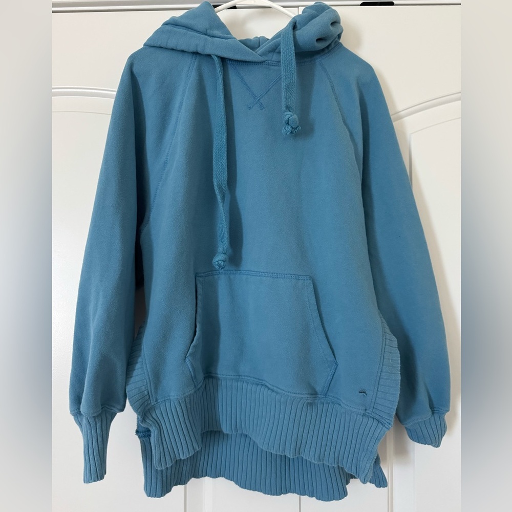 Blue Hooded American Eagle Sweatshirt